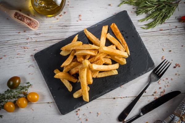 Freshly fried potatoes