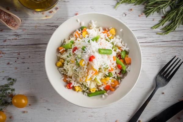 Rice with vegetables